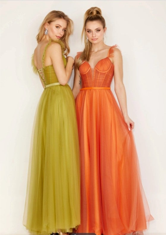 strapless open back dress La Femme 27487 Dress - Formal Approach